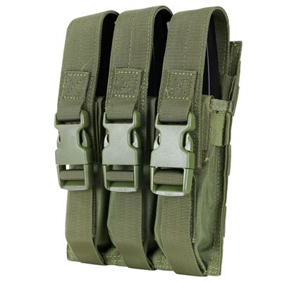 Marsupio MOLLE triplo per caricatori MP5 VERDE