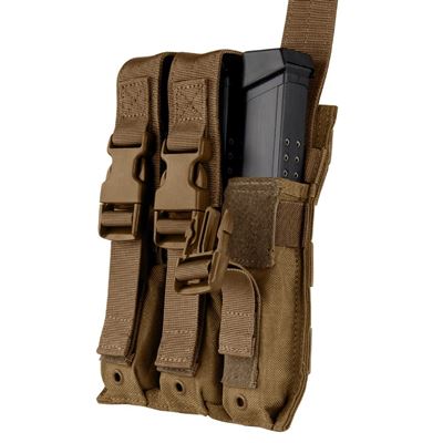 Marsupio MOLLE triplo per caricatori MP5 COYOTE BROWN CONDOR OUTDOOR MA37-498 3
