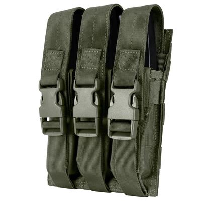 Marsupio MOLLE triplo per caricatori MP5 RANGER GREEN