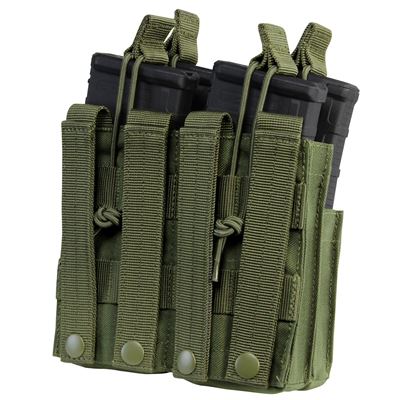 Borsa MOLLE doppia per caricatori 4xM4 aperta VERDE CONDOR OUTDOOR MA43-001 2