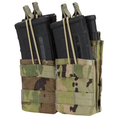 Borsa MOLLE doppia per caricatori 4xM4 aperta. MULTICAM®