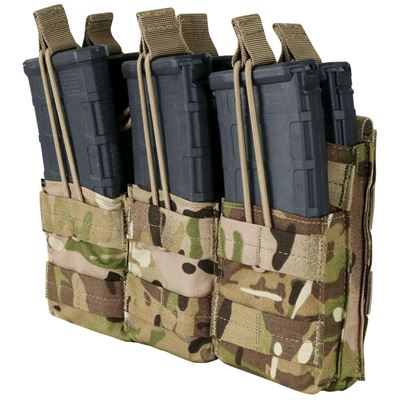 Borsa MOLLE tripla per munizioni. 6xM16 aperta. MULTICAM®
