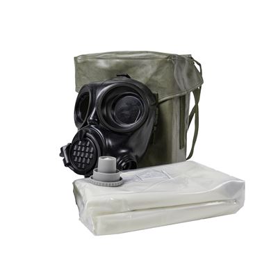 Maschera antigas OM-90 + tuta JP-90 nella borsa usata