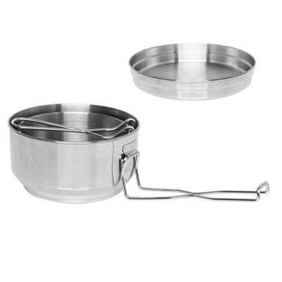 Stoviglie / Set di 3 pentole in acciaio inossidabile ARGENTO