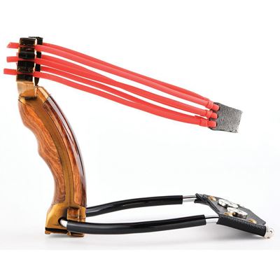 Fionda BALLISTA 18 impugnatura LEGNO  MGSLNG18 4