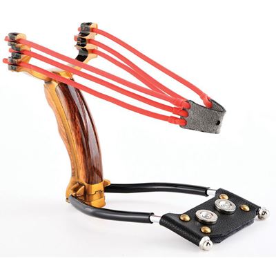 Fionda BALLISTA 18 impugnatura LEGNO  MGSLNG18 3