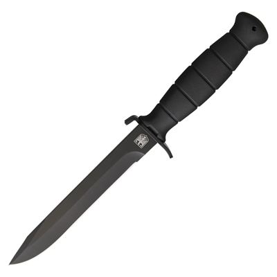 Coltello a lama fissa FIGHTER con fodero NERO