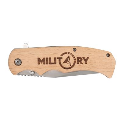 Coltello pieghevole MILITARY RANGE con manico in legno MILITARY RANGE MR-18256 2