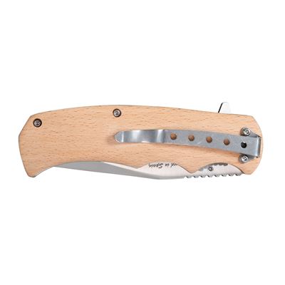Coltello pieghevole MILITARY RANGE con manico in legno MILITARY RANGE MR-18256 5