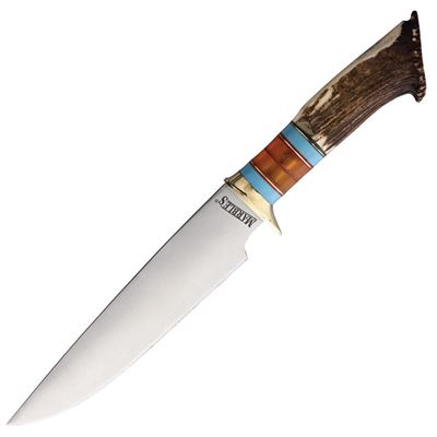 Coltello Bowie CROWN STAG con lama fissa