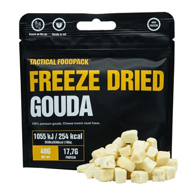 Cibo disidratato pezzetti di formaggio gouda