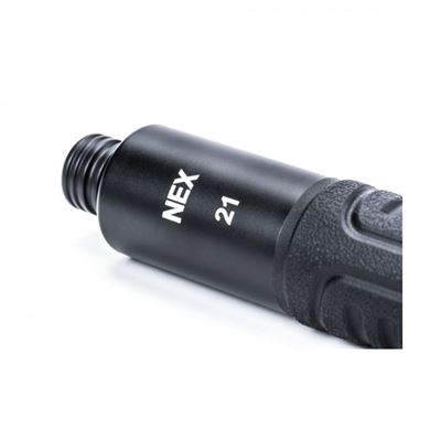 Manganello telescopico a pulsante NEX QUICKER 21" interamente in acciaio NERO NEXTORCH N21C-QUICK 3