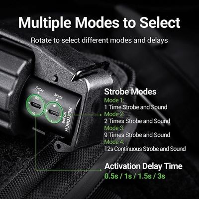 Granata tattica da addestramento flash 11000 lumen - 130 decibel NEXTORCH ND30B 8