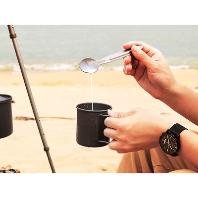 Posate in titanio NEX 2 pezzi con custodia NexTool NE20132 5