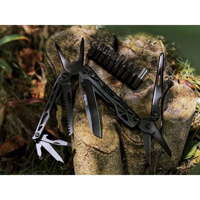 Pinze multifunzione BLACK KNIGHT con set di punte NERE NexTool NE20151 3