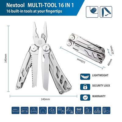 Pinze multifunzione FLAGSHIP PRO MULTI TOOL ARGENTO NexTool NE20203 3