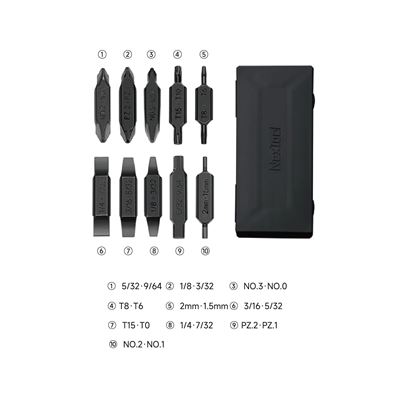 Set di punte piatte AS1 per POCKET TOOL e FLAGSHIP CAPTAIN NexTool NE20296 10