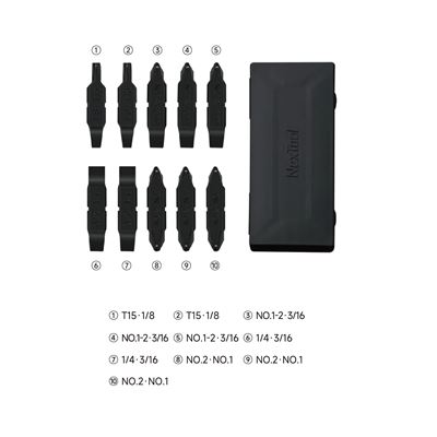 Set di punte piatte AS2 per POCKET TOOL e FLAGSHIP CAPTAIN NexTool NE20359 12