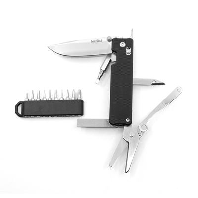 Coltello tascabile KNIGHT K30 multifunzionale con punte NERO