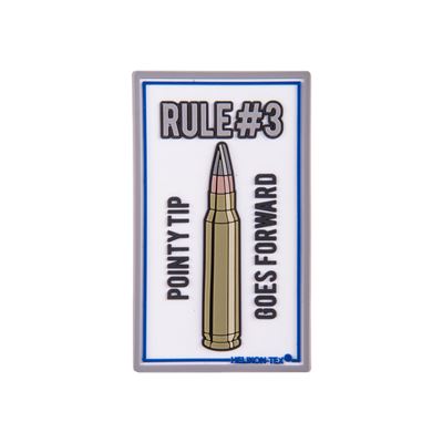 Toppa RULE#3 velcro in plastica