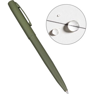 Penna METAL CLICKER PEN All-Weather inchiostro nero VERDE RITE IN THE RAIN RR-OD97 2