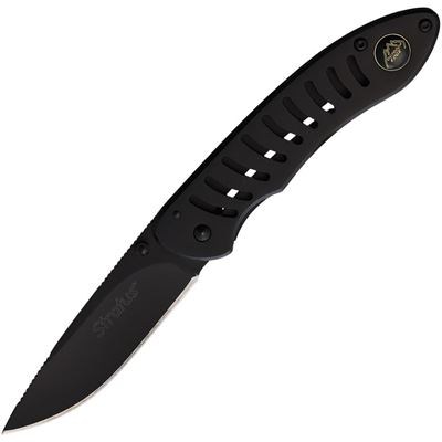 Coltello pieghevole STRATUS lama liscia NERO