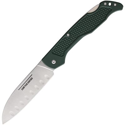 Coltello pieghevole CAMP PLUS SANTOKU con lama liscia