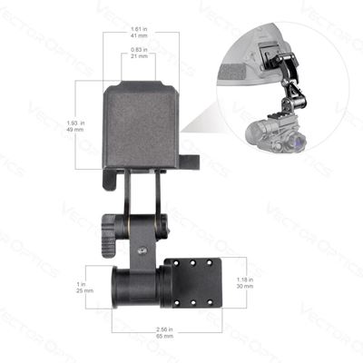 Visore notturno NVG OWLSET 1x18 HD NERO  OWNV-10-MT10 6