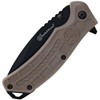 Coltello pieghevole HRT con lama liscia e fischietto a forma di PATRONY Smith & Wesson® P1188452 2