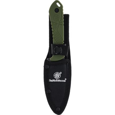Coltello con lama fissa HRT con fodero VERDE Smith & Wesson® P1189666 2