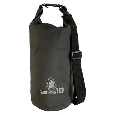 Borsa impermeabile DRY BAG 10 l con tracolla NERO