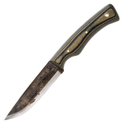 Coltello a lama fissa SCORPION con impugnatura MICARTA