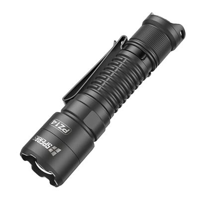 Torcia PZ14 ZOOM ricaricabile, 1000 lumen, 440 metri, IP67 NERA
