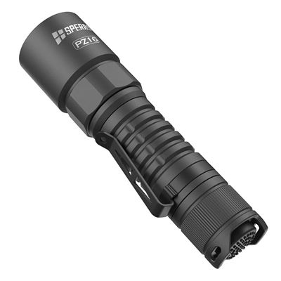 Torcia PZ16 ZOOM ricaricabile, 2400 lumen, 726 metri, IP65 NERA SPERAS PZ16-SP 6