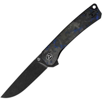 Coltello pieghevole OSPREY lama liscia G10/CF NERO/BLU