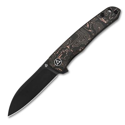 Coltello pieghevole OTTER lama liscia Copper Foil/CF NERO
