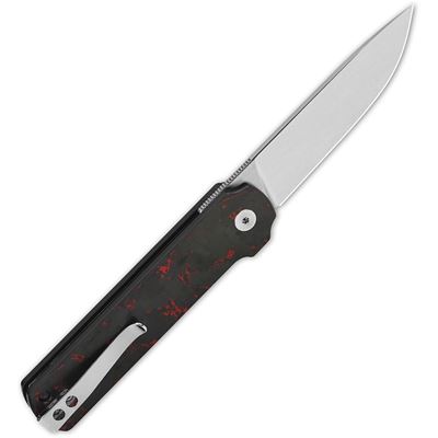 Coltello pieghevole LARK lama liscia NERO/ROSSO QSP QS144-D 3