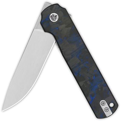 Coltello pieghevole LARK lama liscia NERO/BLU QSP QS144-E 2