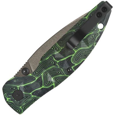 Coltello pieghevole TURTLE PUNK tanto VERDE/NERO QSP QS158-C2 2