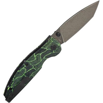 Coltello pieghevole TURTLE PUNK tanto VERDE/NERO QSP QS158-C2 4