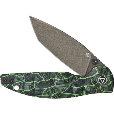 Coltello pieghevole TURTLE PUNK tanto VERDE/NERO QSP QS158-C2 3