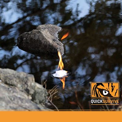 Accenditore impermeabile QUICK SURVIVE confezione da 12 pezzi QUICKSURVIVE QSVQS12 3
