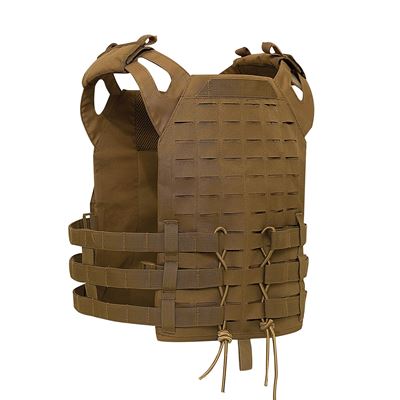 Gilet LASER CUT MOLLE portapiastre leggero COYOTE BROWN ROTHCO 1528 2