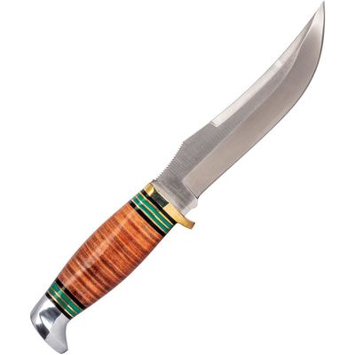 Coltello a lama fissa REMINGTON STACKED LEATHER con fodero