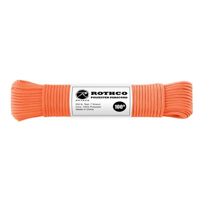 Corda PARACORD poliestere 550LB ø 4 mm / 30 m ARANCIONE RIFLETTENTE