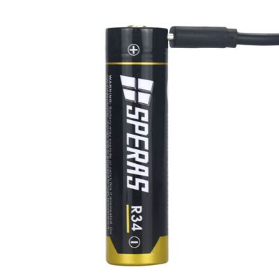 Batteria ricaricabile R34 3400 mAh micro USB tipo 18650