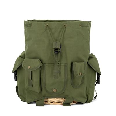Zaino NŮŠE per funghi con inserto in vimini VERDE Military Goods RD24Z 4