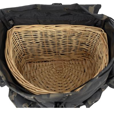 Zaino NŮŠE per funghi con inserto in vimini BTP BLACK Military Goods RD25Z 5