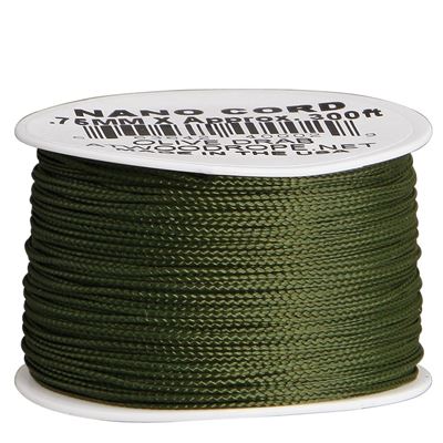 Corda NANO nylon PARACORD ø 0,75 mm / 90 m VERDE
