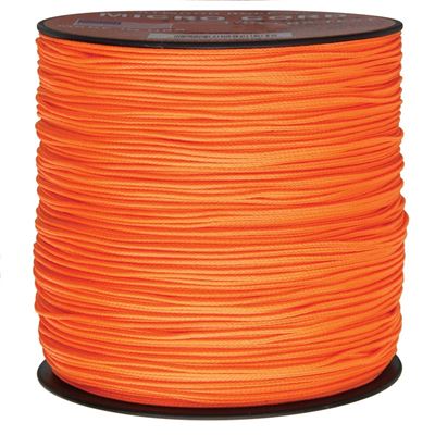 Cordino MINI PARACORD nylon ø 1,12 mm / 300 m NEON ORANGE